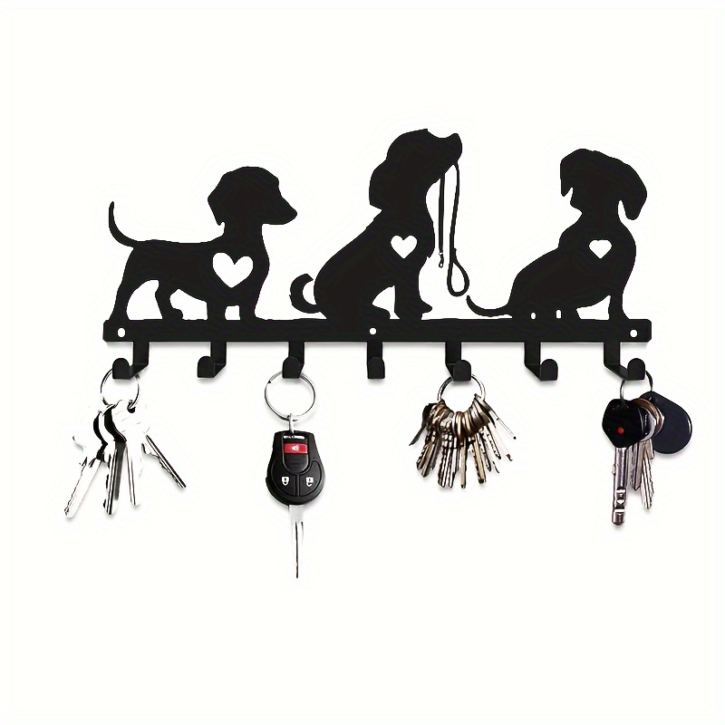 

1pc Cute Dog Metal Art Wall Key Hook - , , For Coats, Hats, Towels, Keys, Fashion Accessories, Metal Material, Industrial Hardware Style, For Use