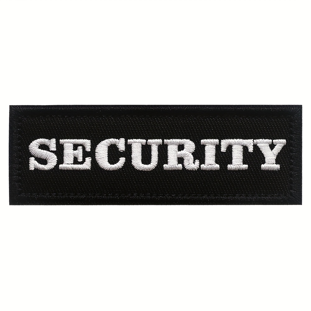 Embroidery Black And Guard Tactical Hat Cap Patch, Back With Hook Fastener Security Patch Emblem