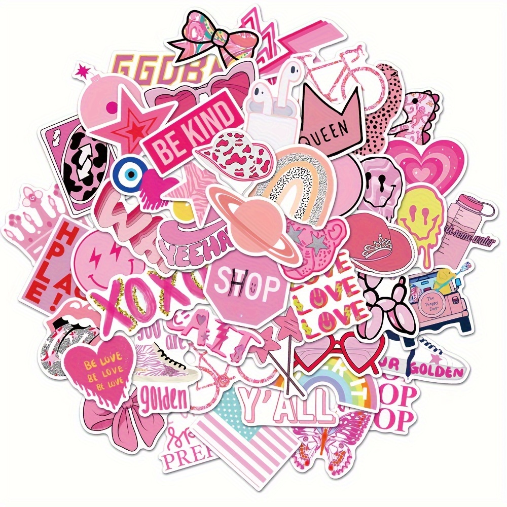 100pcs VSCO Cute Aesthetic Preppy Stickers for Laptop Luggage