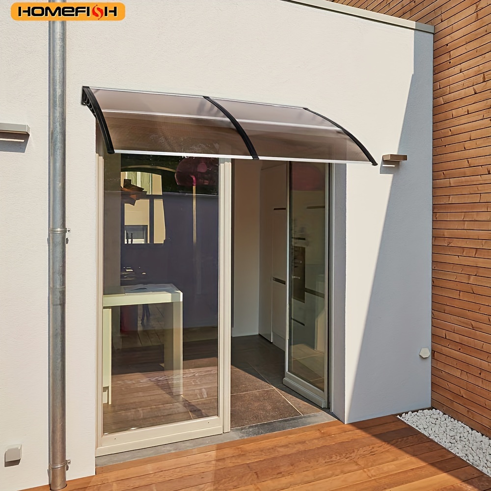 

Homefish 1pc Ht-200 X Household Application Door & Window Rain Cover Brown Board & Black Holder