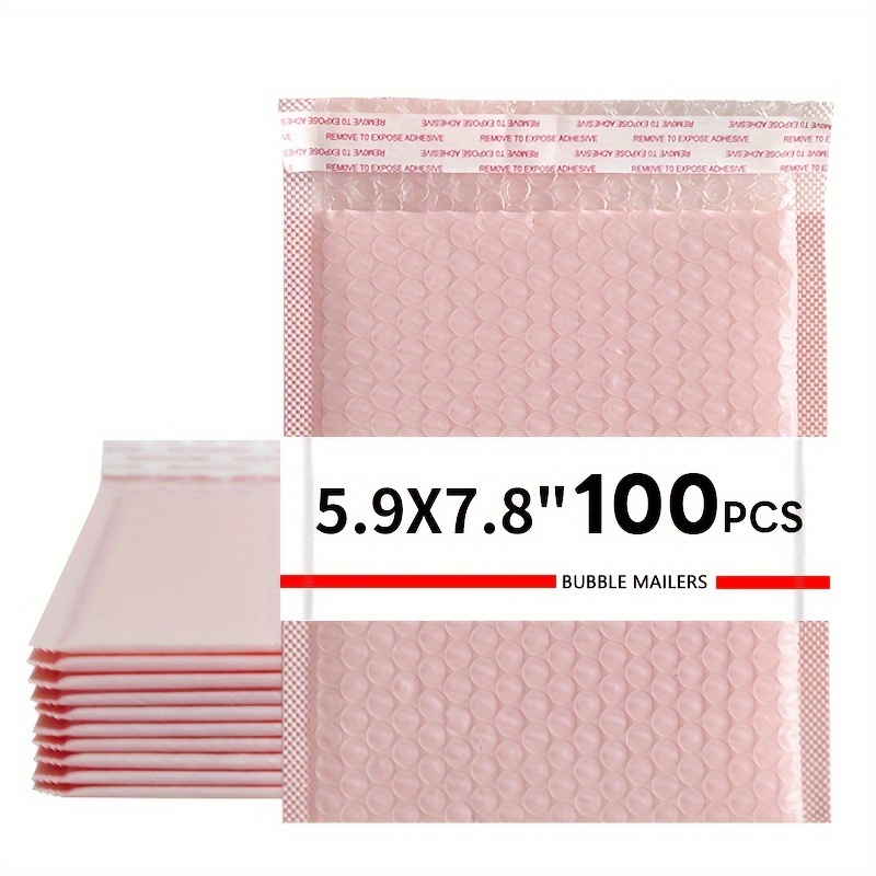 

15cm20cm+4cm-100pcspink Easter Themed Bubble Bag With Anti Drop, Shockproof, And Waterproof Properties, Suitable For Jewelry Packaging, Express Packaging, Digital Product Protection
