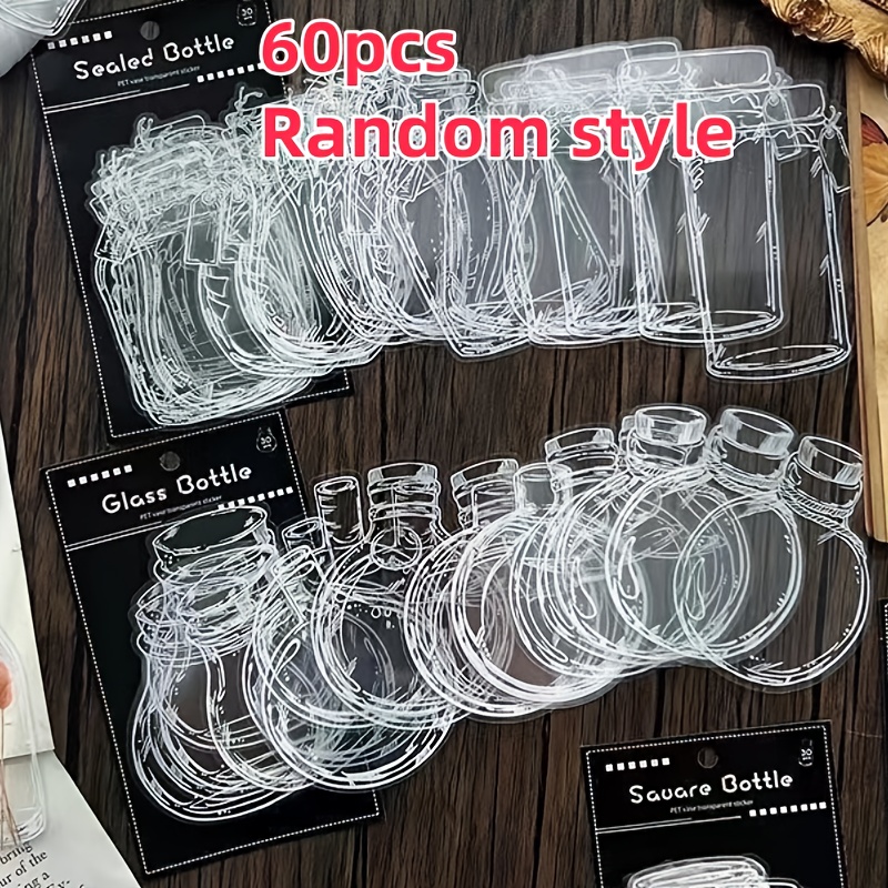 Image of 5pcs/20pcs/40pcs/60pcs Pvc Transparent Bookmark Dried Flowers And Other Plant Specimens Hand Drawn Page Numbers Suitable For Readers Handicraft Enthusiasts New Year Gifts Random Style Delivery