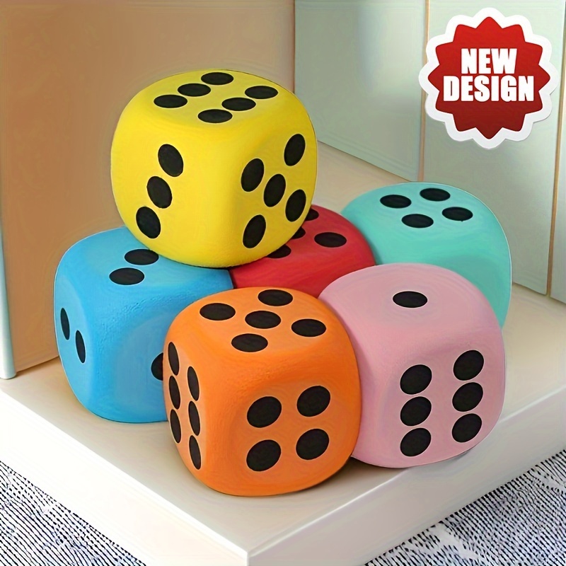 

1pc Large Foam Dice, Six-sided Dice, Learning Aid , For , Christmas And