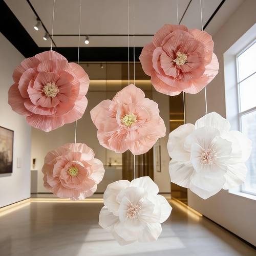 8pcs large size colored mixed colors high quality paper flowers artificial decorative faux flowers suitable for scene matching indoor decoration furniture decoration display board decoration outdoor party wedding