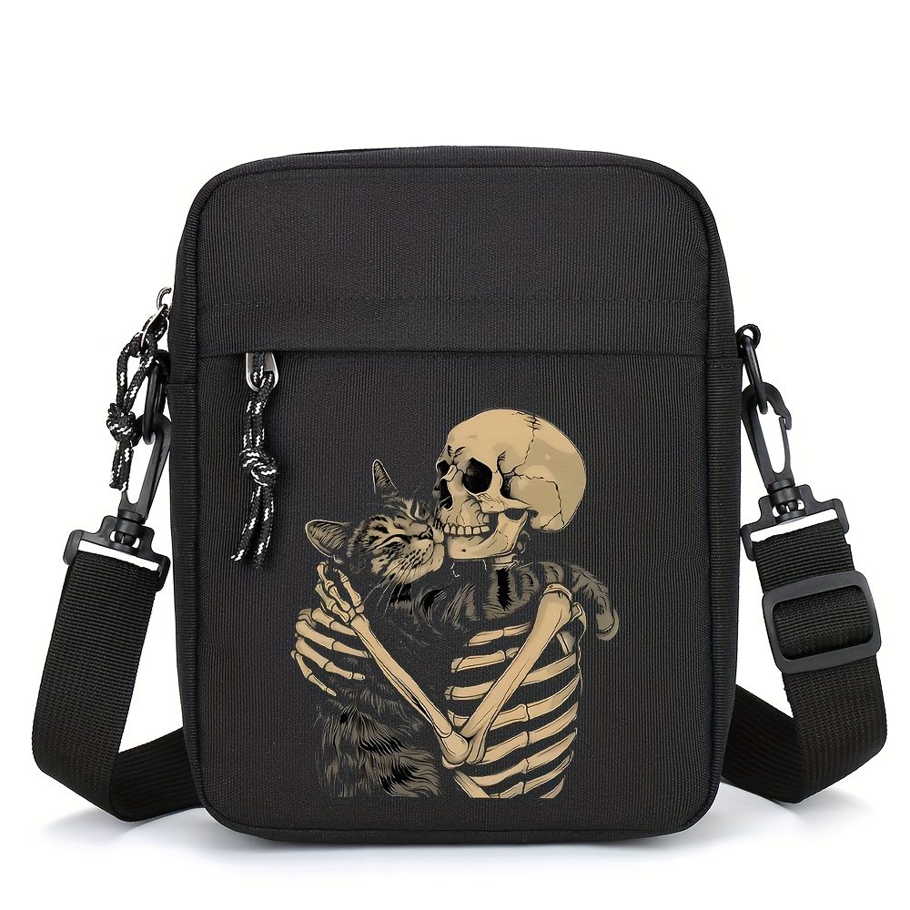 Goth Bats Print Sling Bag - Crossbody Backpack For Men & Women, Adjustable Strap 5 thumbnail image