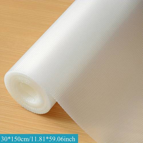 1 roll high quality eva shelf liner washable refrigerator mat waterproof and oil proof pad cuttable drawer liner for freezer glass shelves refrigerators shoe racks wardrobes pantries and cabinets home decor kitchen gadgets