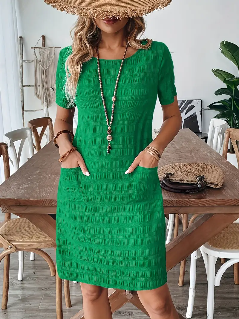 casual green dresses juniors Juniors' & Teen Green Fit & Flare Casual Dresses