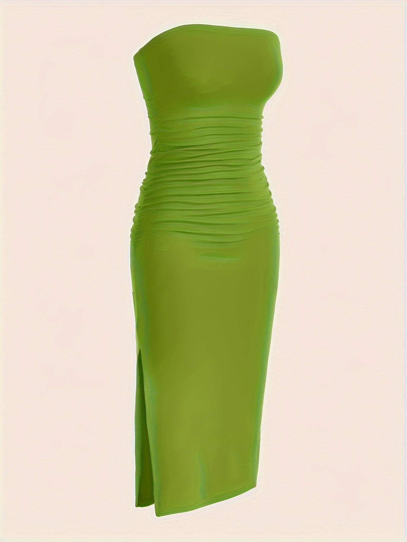 solid tube dress versatile strapless dress - Temu Morocco