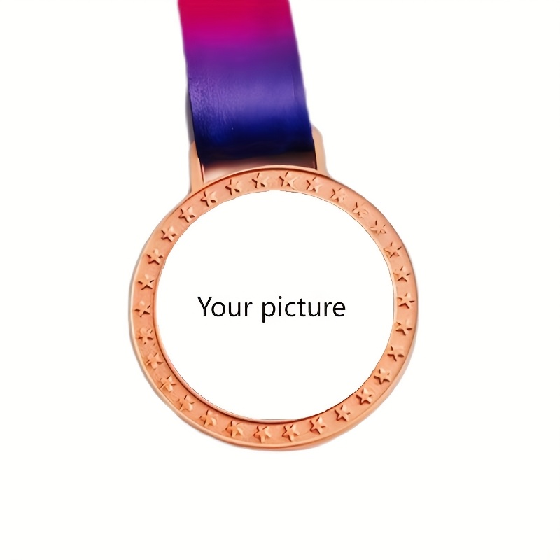 TEMU 1 de Cristal con Metálico Personalizado, de Cristal Creativa con Color Personalizable, Deportivo, Medallas Doradas, Plateadas y Bronceadas,