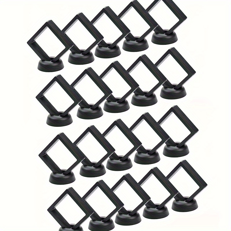 

20pcs 3d Case, Display Frame Stand For , , Jewelry, Specimens - Art Supplies &