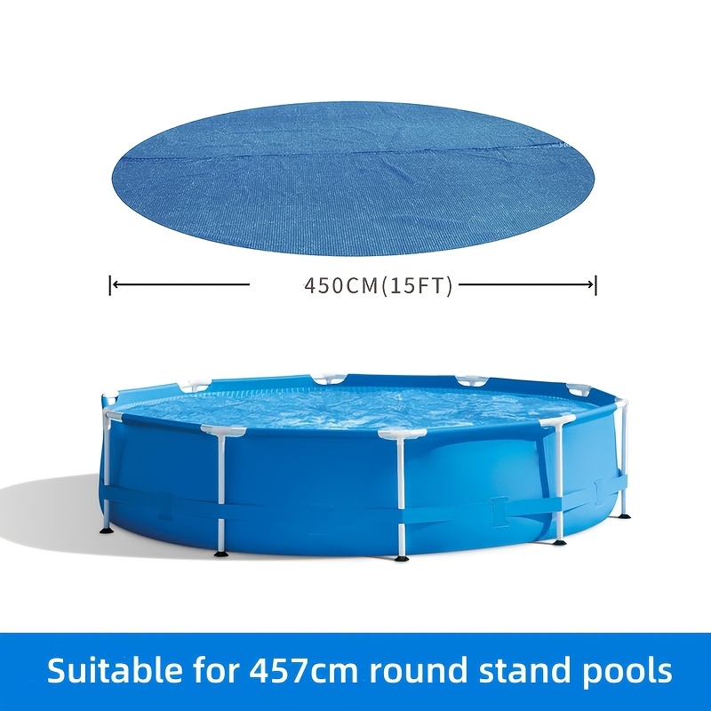 E-shop 10Ft/12Ft/15Ft Rundpoolabdeckung | Kunststoff, geeignet für den Außen- und Terrassenbereich, Ganzjahrespassform