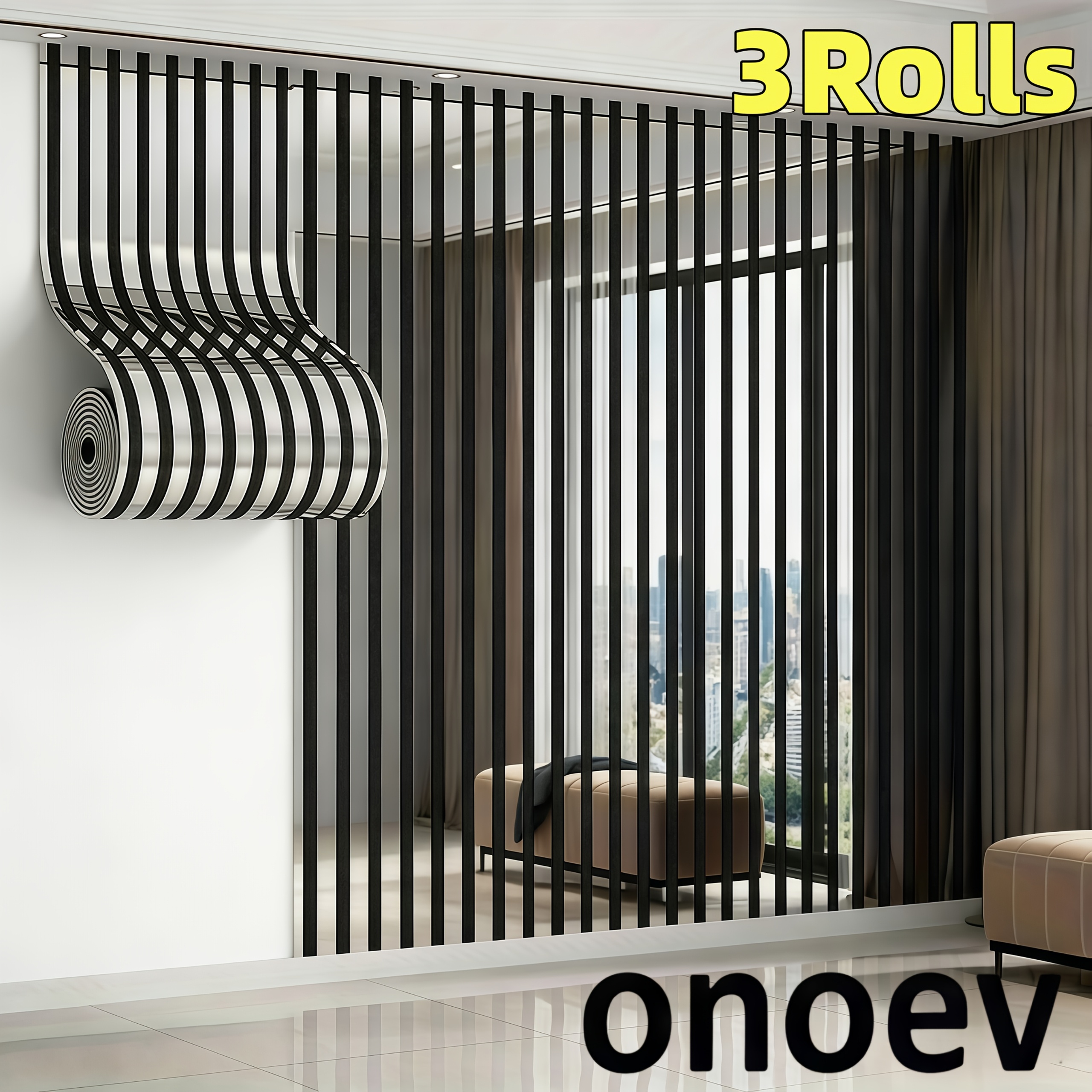 E-shop 3 Rollen, Onoev, 299,99 cm x 39,99 cm Luxus Selbstklebende Tapete | Hochwertige Gold- Silberfolienprägung, Reflektierende Textur, Abziehbar