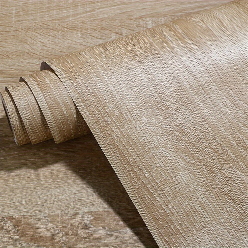 Image of 1 Roll Modern Wood Grain Pattern Self-adhesive Removable Contact Paper For Countertop Vinyl Furniture Refurbishing Wallpaper