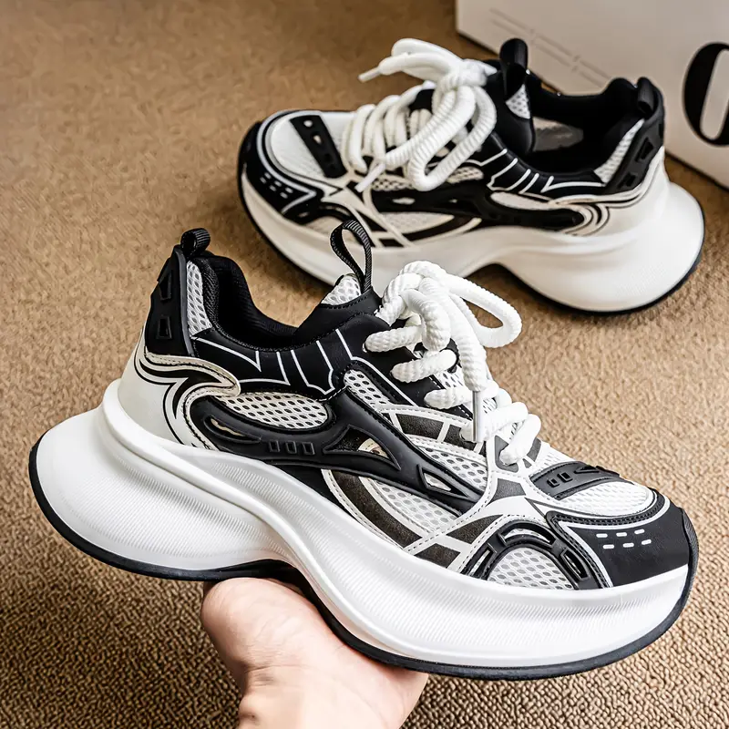 zapatillas bajas para hombre - / /, transpirable con cordones, de pvc acolchada y diseño antideslizante ideal para gimnasio o uso casual en toda temporada ( ) Detalles del producto 13