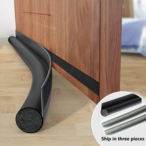 1 self door seal strip durable soundproof dustproof insect proof seal suitable for and homes black white gray brown options insect proof door seal curved design seal durable plastic strip