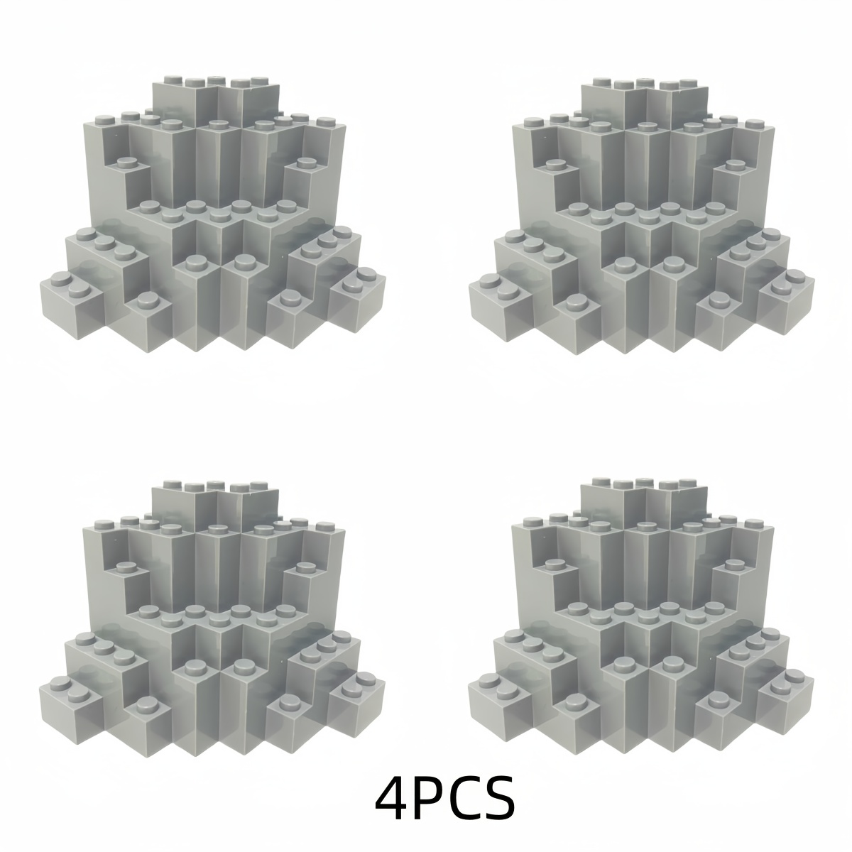 Image of Mountains Building Blocks Toys 4pcs Mountains Hills Bricks Compatible With Creative Educational Toys Park Zoo Building Assembly Parts Blocks 23996