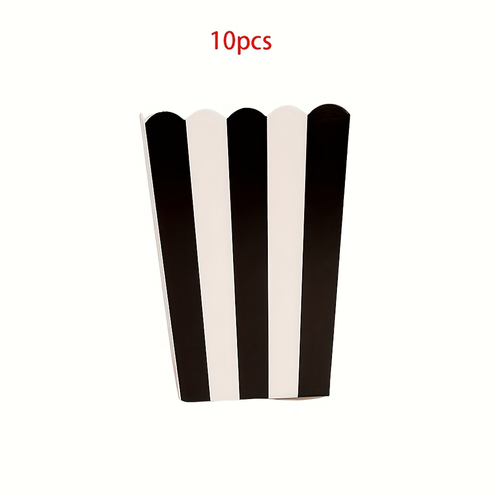 E-shop Geschenk für Sie/Ihn 10 Stk./20 Stk./50 Stk. Gestreifte Mini Papier Popcorn Boxen Süßigkeitenboxen Geburtstags-Geschenkboxen Snackboxen Film