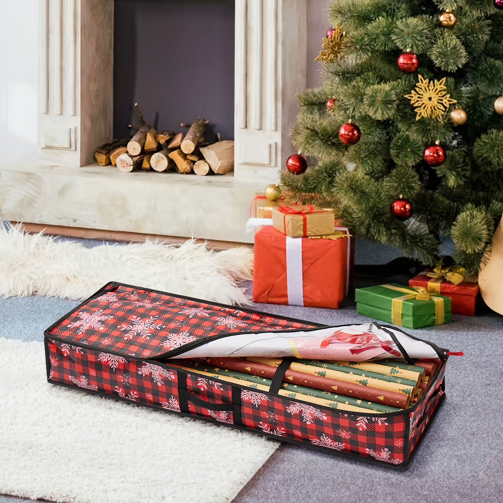 1pc gift wrapping paper organizer christmas gift wrapping Temu