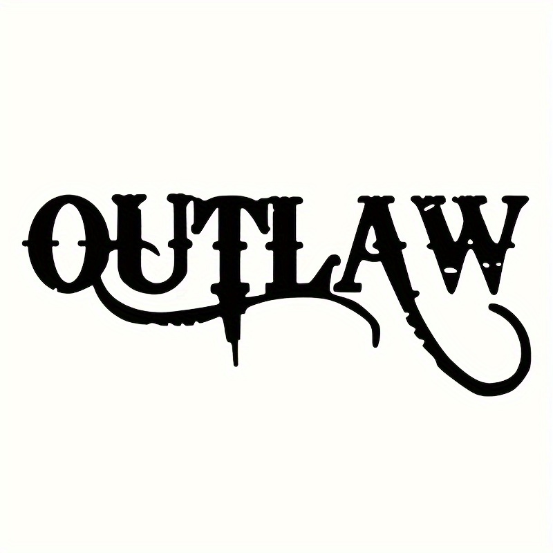 

Hot Large Outlaw Car Stickers Car Styling Decoration, Laptop Stickers Vinyl Decal For Car