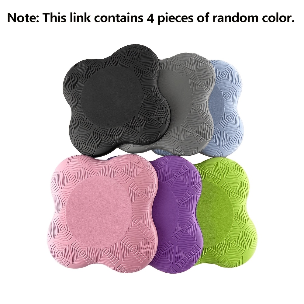 TEMU Set da 4 tappetini in silicone in colori assortiti. Caratteristiche del prodotto: supporto ammortizzante antiscivolo, ginocchiere leggere e
