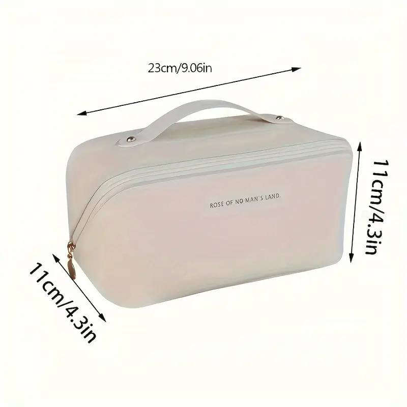 capaciteit kunstleren reisorganizer tas - draagbare cosmetica koffer met vakken voor en dochter, ideaal voor toilettas , perfect cadeau voor kerstmis, halloween, thanksgiving, beste voor kerstmis, perfect voor thanksgiving details 4