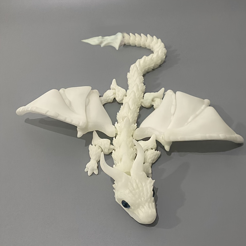 3D-gedruckter Beweglicher Drache Mit Flügeln - Cooles Zappelspielzeug & Deko