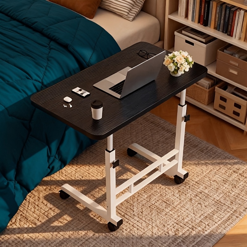 TEMU This Movable, 60*40/80*40height-adjustable Bedside Computer Desk Is Adjustable From 23 To 35 Inches. It Featuresit Adopts Single-layer And