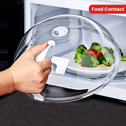 microwave splatter guard with vent food grade pc material safe plate cover for cooking heating kitchen vegetable preserver for home and office use perfect gift for halloween christmas