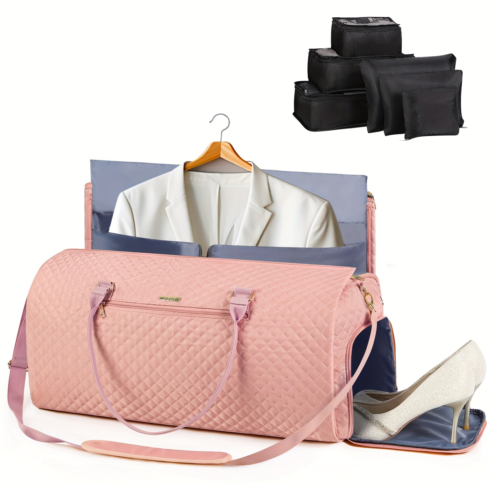 Garment Bag s For Travel, Women Carry On With Set Packing Cubes