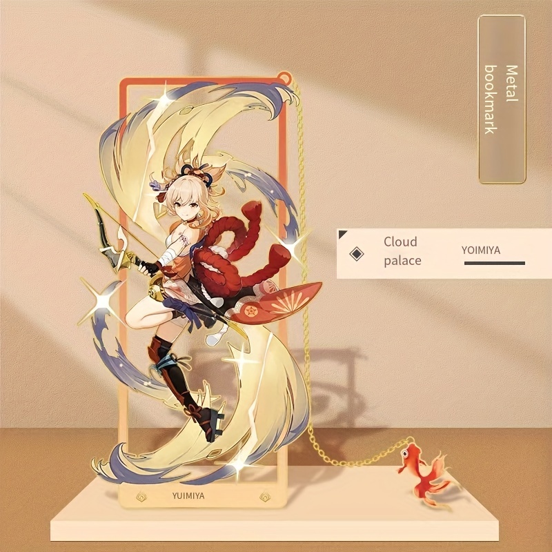 Anime Metal Bookmark Stand 3D Collectible Figurine Novelty