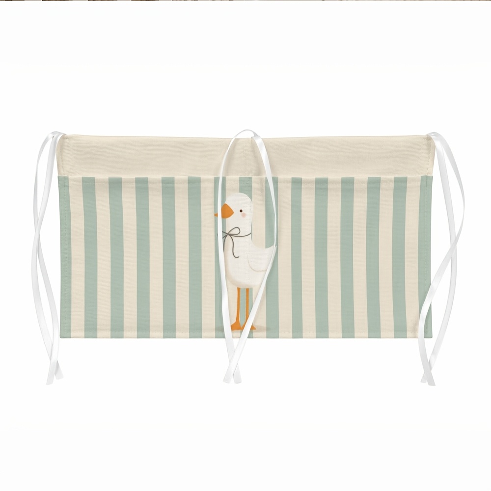 TEMU 1pc Organizador Colgante Multifuncional Minimalista Nórdico para Cuna, de Rayas de - Bolsa Colgante de Almacenamiento para Cochecito, Bolsa de