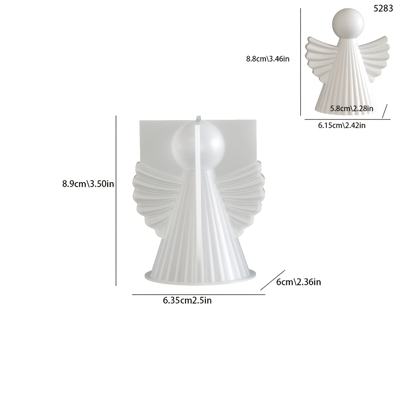 Image of Resin Silicone Mold Striped Resin & Gypsum Mold - Handmade Suitable For Candles, Plaster Statues, Soap Molds | Reusable Silicone With Striped Hair For Diy Crafts, Irregular Figure