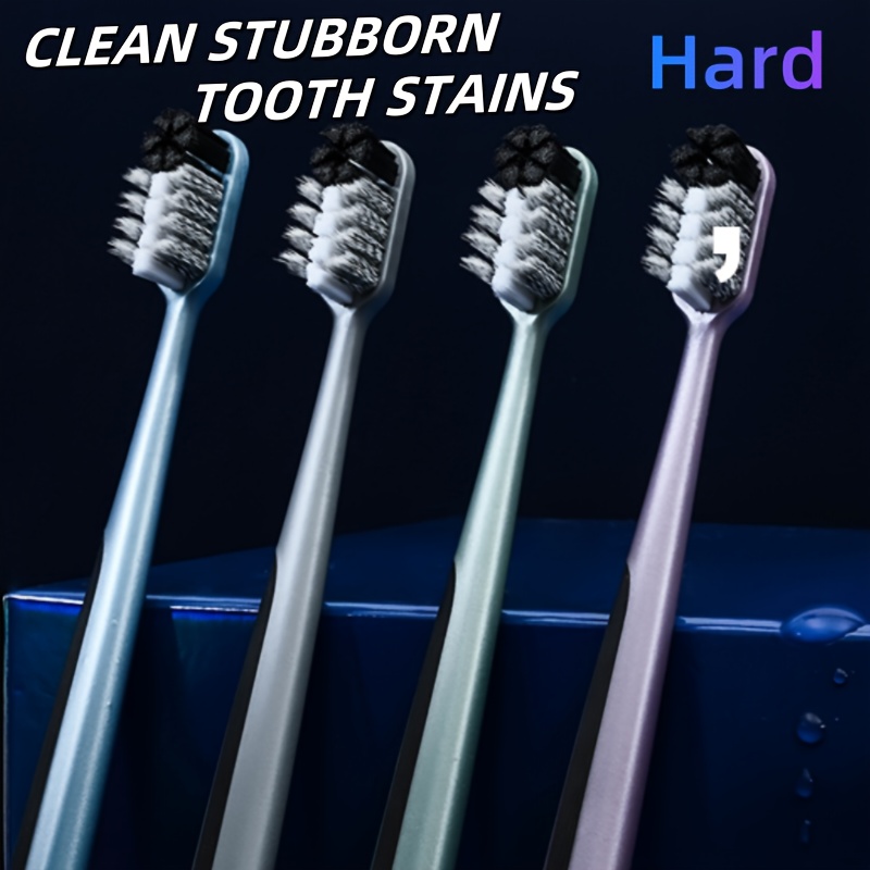 2pcs Extra Hard Stiff Bristle Toothbrush for Oral Care