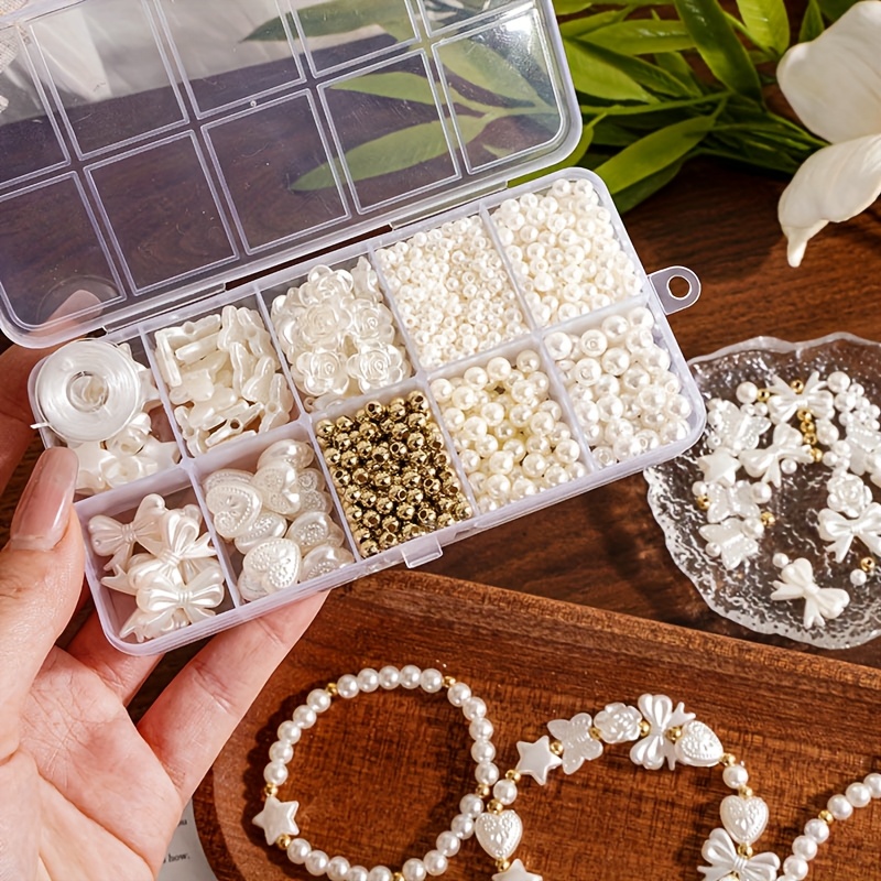 Set Gioielli In Perle Placcato Oro 14K | Collana + Orecchini Pendenti + Braccialetti Regolabili, Elegante E Leggero
