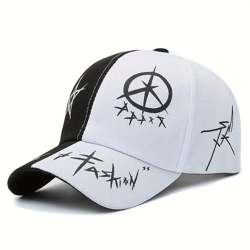 TEMU 1pc Fashion Graffiti Outdoor Men's Sunshade Baseball