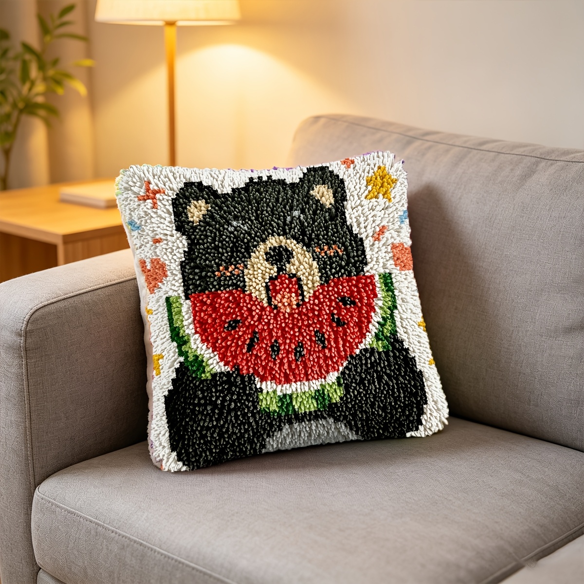 Hook Set with Bear Eating Watermelon Pattern, Complete Kit