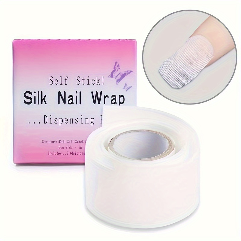 

Silk Nail Wrap, Strong Adhesive Nail Tape For Broken And Damaged Nails, Manicure Repair Tool