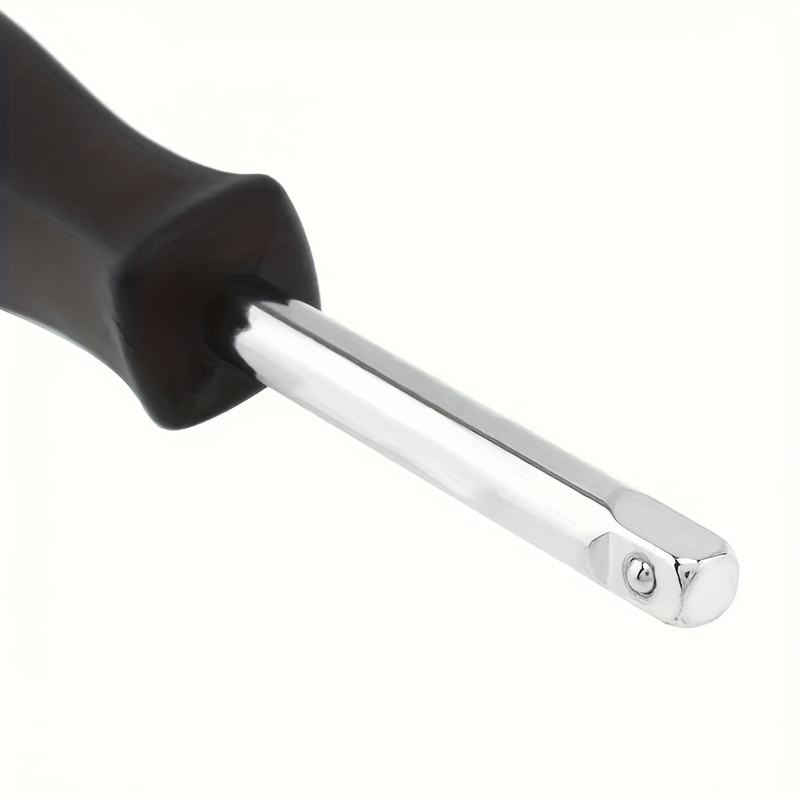 Image of 1/4 "150mm Small Square Rod Dual-use Fine-tuning Handle Auto Auto Repair Tool Parts Extension Rod With 6.3mm Tail Hole Handle Hand Tool Sleeve
