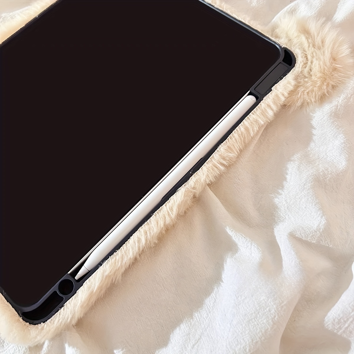 adorable cartoon plush bear ipad protective case suitable Temu