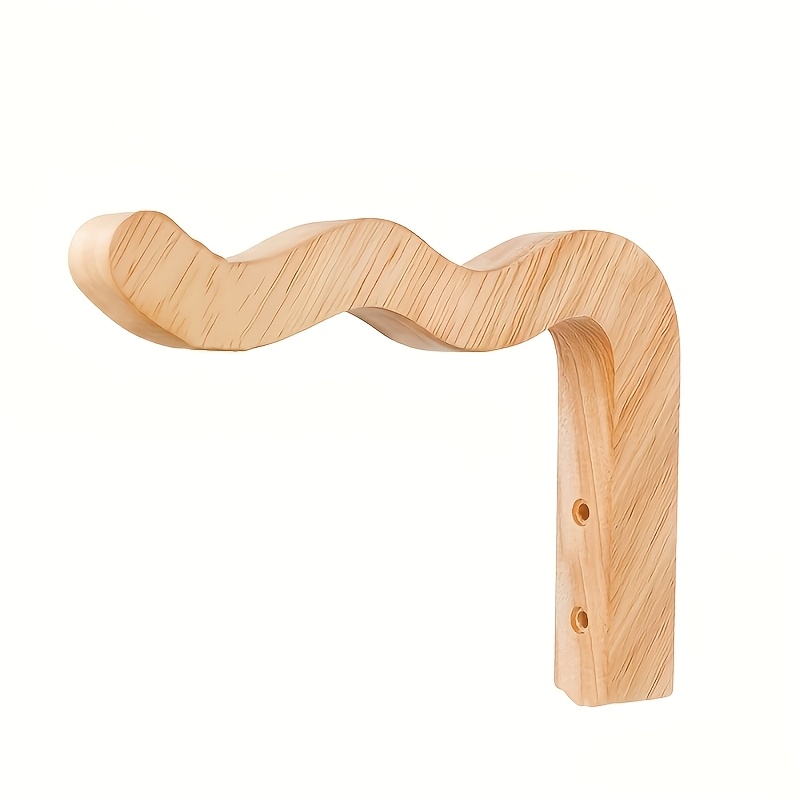 TEMU 1pc Wooden Hook Wall-mounted Basket Plant Hook Flower Pot Hook