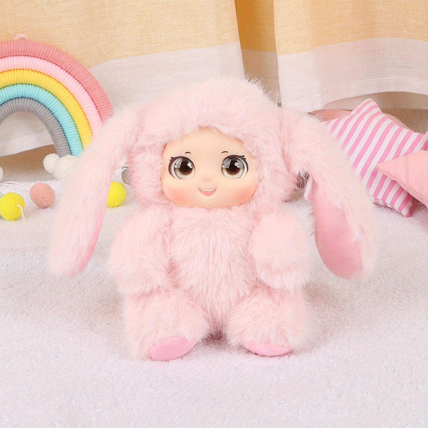 Image of Auraesin Plush Toys - Super Soft Bunny Bear Sheep Dolls, // Cuddly Stuffed Animals Suitable For Bedside & Desk Decor, Christmas Gifts For & S
