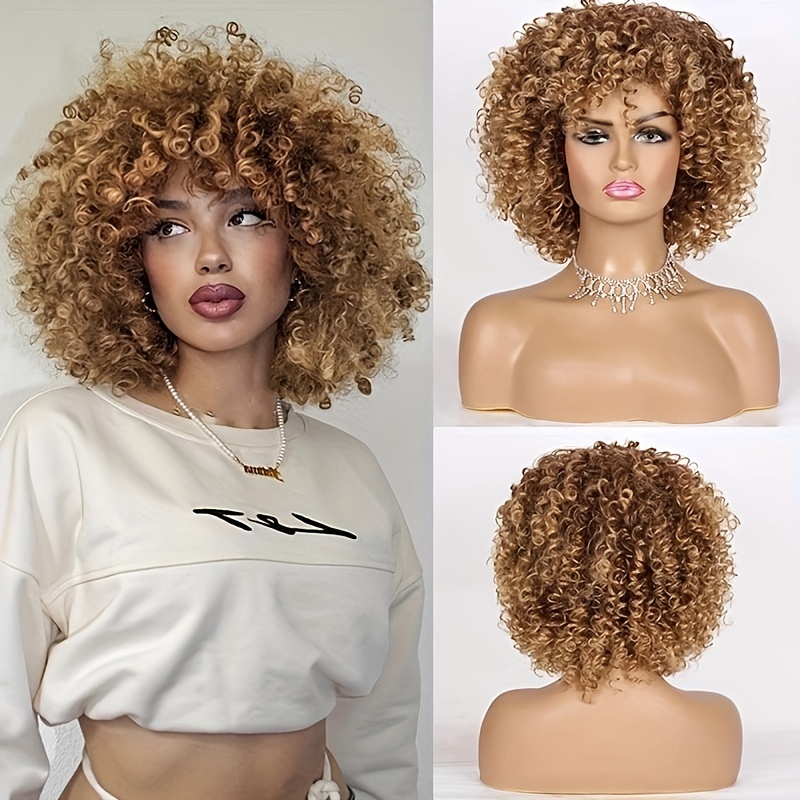 

Luxurious Afro Curly/kinky Wig - Heat Resistant, Cap, 100% Density, Suitable For All