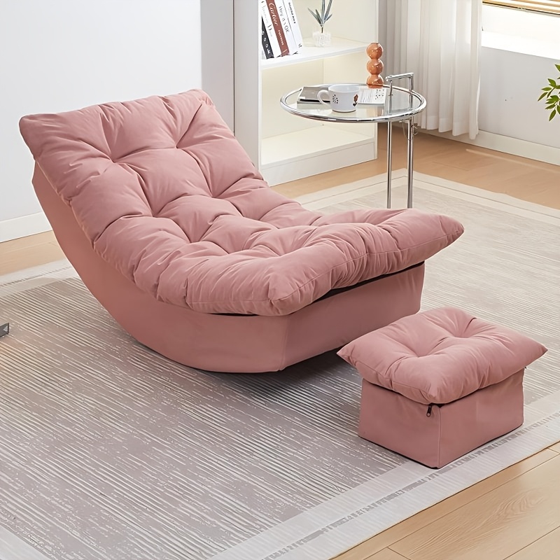 Moon Rocking Chair/Leisure Living Room Recliner - a Recliner for Ultimate Lazy Time in The Living Room That Can Be Reclined And Slept On, a Sturdy Reclining Single Sofa Chair, Suitable for Cozy Family Leisure