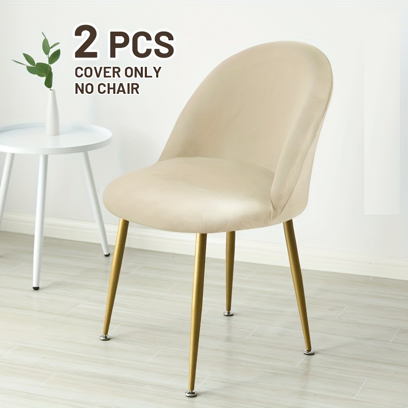 TEMU 2 fundas de silla de elásticas ultra suaves que cubren todo, protectores de silla curva para mesa de comedor y oficina, lavables a máquina,