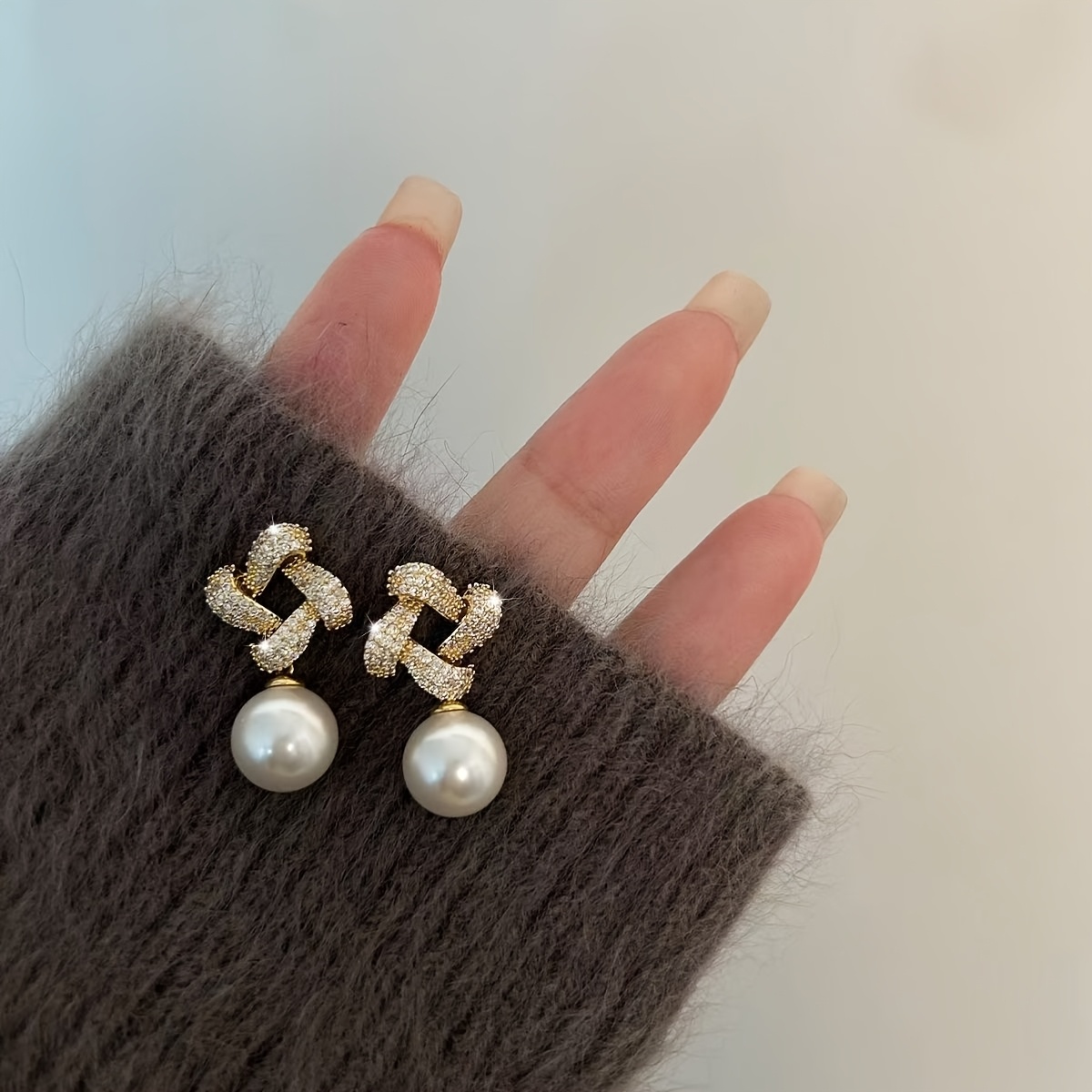 Vintage Gentle and Elegant Irregular Ear Studs for Daily Wear and Date Occasions
