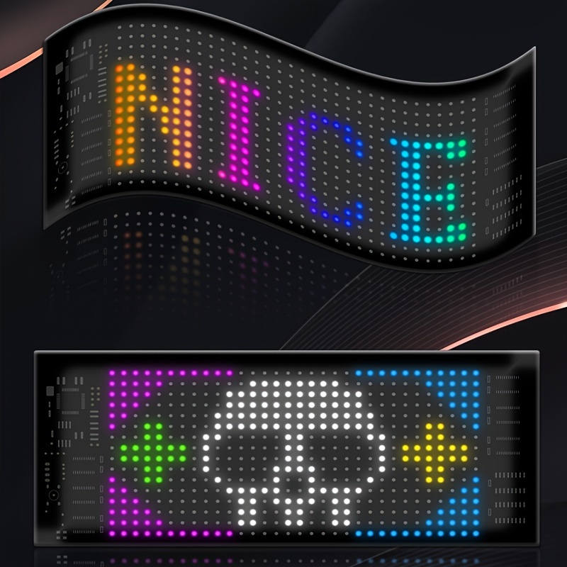 

Led Pixel Screen - Usb 5v With Customizable Text, Pictures, App Control And With Remote Control - With Customizable Text, Pictures For Stores, Hotels, Cars And Other Places.