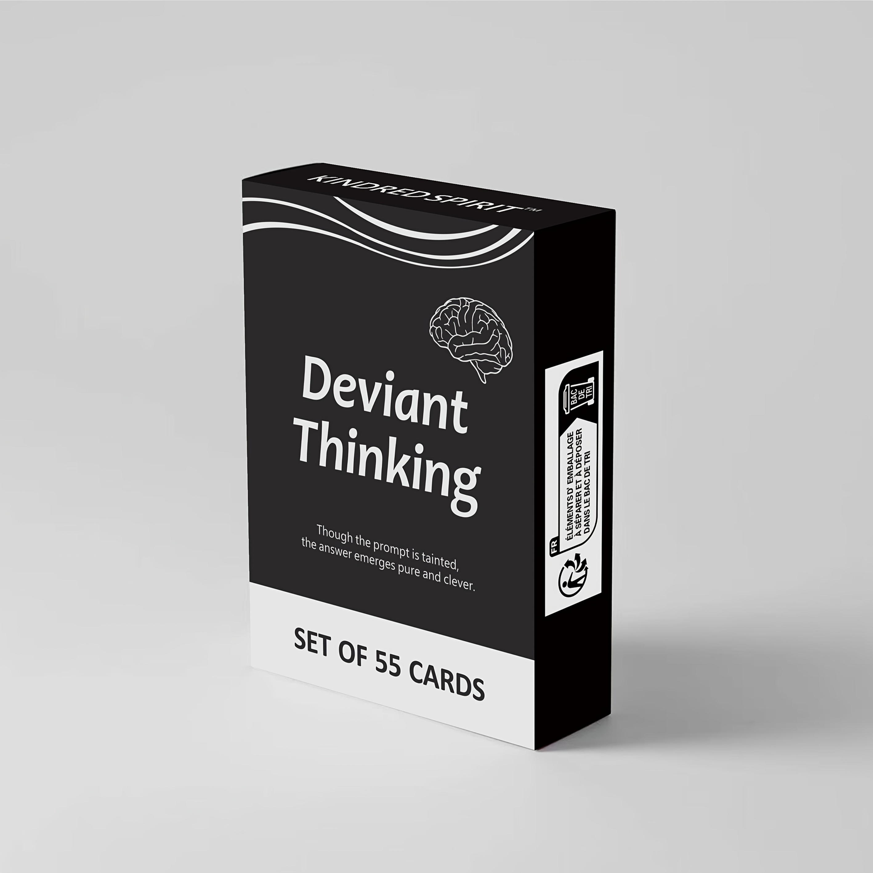 1 Box Deviant Minds Adult Party Game - 55 Dirty Prompts & Clean Answers Cards, 18+ Tabletop Conversation Starter for Adults, Perfect Halloween or Christmas Gift for Friends