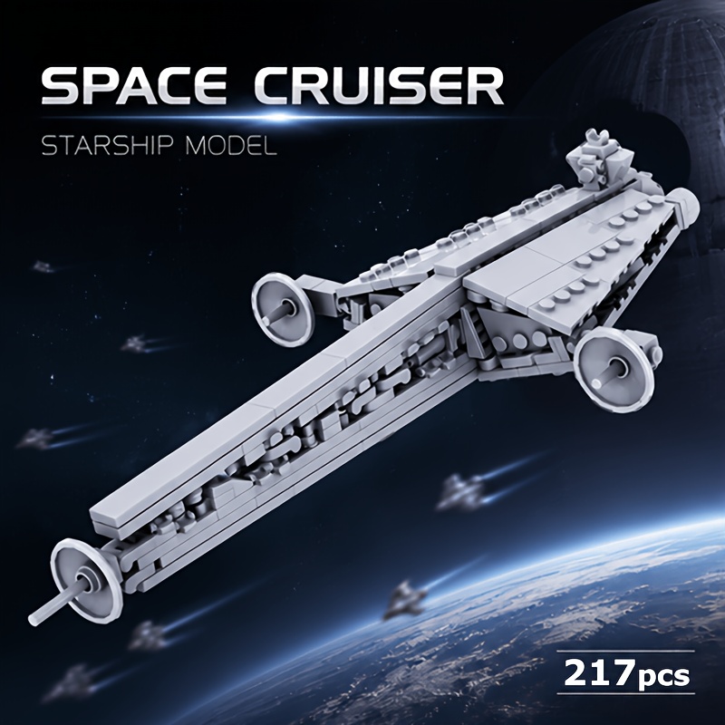 Image of 217pcs Zorvathyn Cruiser Building Blocks Set - Imperial Patrol Vessel Model With Detailed Hull Design, -scale Collectible Starship Suitable For & Hobbyists, Gift For Space Fleet Enthusiasts