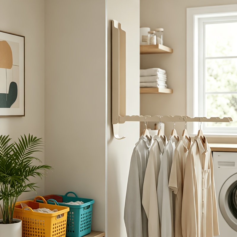 Wandmontierter, klappbarer Wäscheständer, speziell für kleine Wohnungen entwickelt, unsichtbarer Wäscheständer für Badezimmer, Balkone, enge Räume, Trocknungsgerät für den Innenbereich, platzsparendes