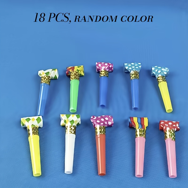 TEMU Regalo /Lui Set Regalo Multi-Party da 18 pezzi con Altoparlanti per Feste, Generatore di Rumore per Compleanno, Tromba di Compleanno, Tromba per